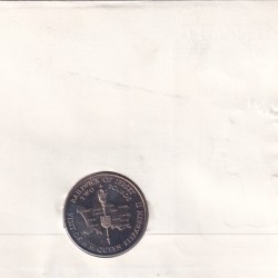 Alternative view of Jersey 2 Pounds 1989 - Elizabeth II Royal Visit Rare Coin ( First Day Cover with Stamp )