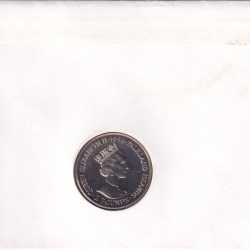 Alternative view of Falkland Islands 2 Pounds 1996 - Elizabeth II Henry VIII Rare Coin ( First Day Cover with Stamp )