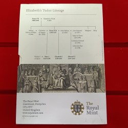 Alternative view of Extremely Rare 450th anniversary of the accession of Queen Elizabeth I Commarative Crown Five Pounds Proof Coin Issued The Royal Mint