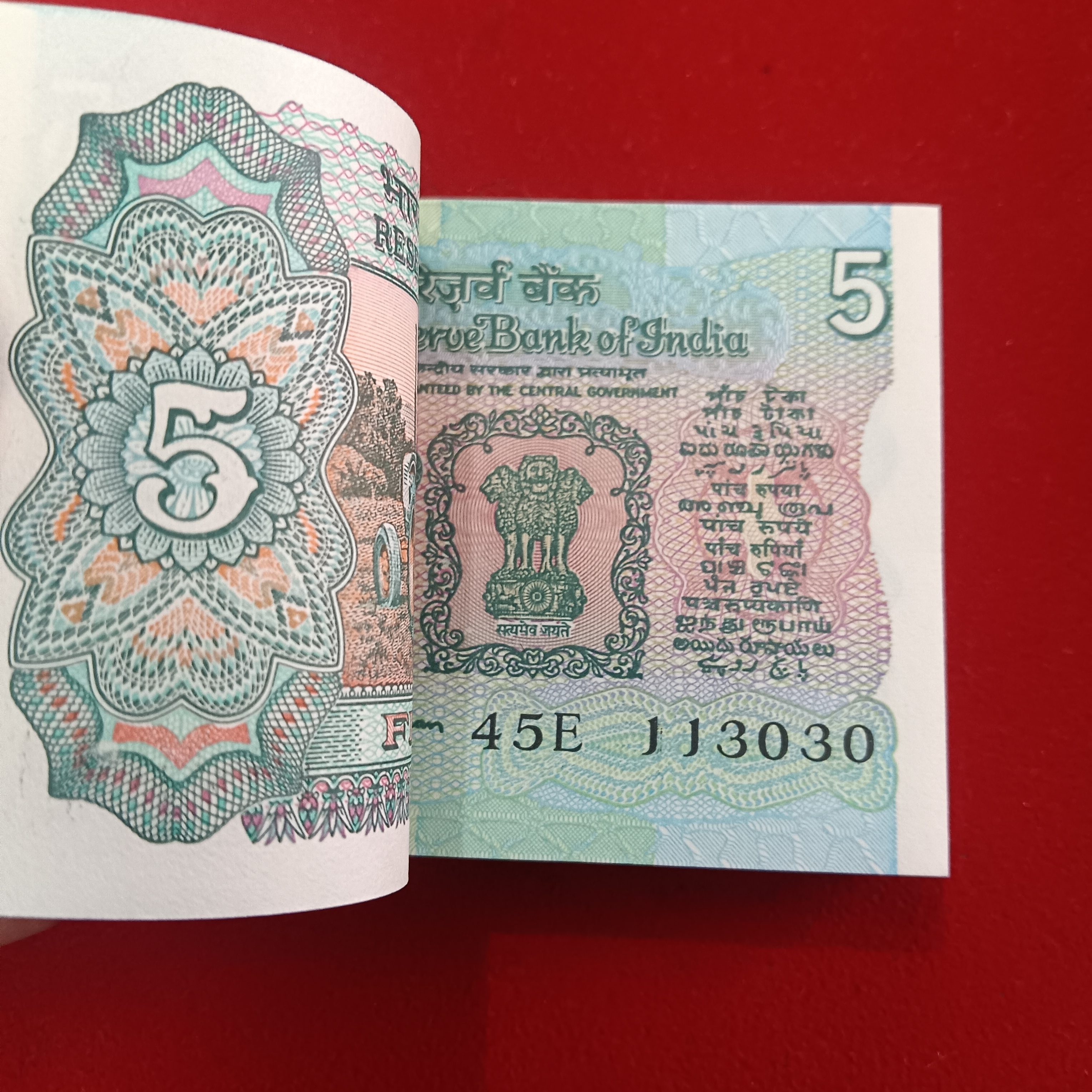Five Rs Rare Tractor Full Serial Bundle Governor Bimal Jalan Unc Condition Reserve Bank of India 113001