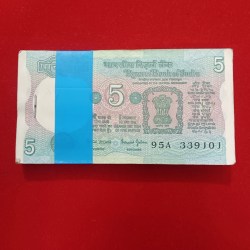 Five Rs Rare Tractor Full Serial Bundle Governor Bimal Jalan Unc Condition Reserve Bank of India 339101
