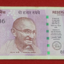 2000 RUPEES NOTE ENDING 786