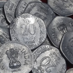20 PAISA CALCUTTA YEAR 1986 LOT 19 COIN PRICE