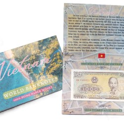 Vietnam 1000 DONG UNC Note with Beautiful Folder