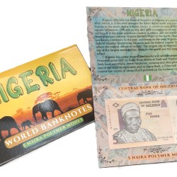 Nigeria 5 Naira UNC Note with Beautiful Folder