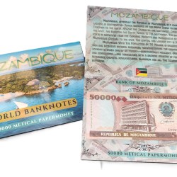 Mozambique 50000 Metical UNC Note with Beautiful Folder