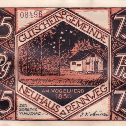Alternative view of Germany, 75 Pfennigs (1927) series Rare Note Lowest Price