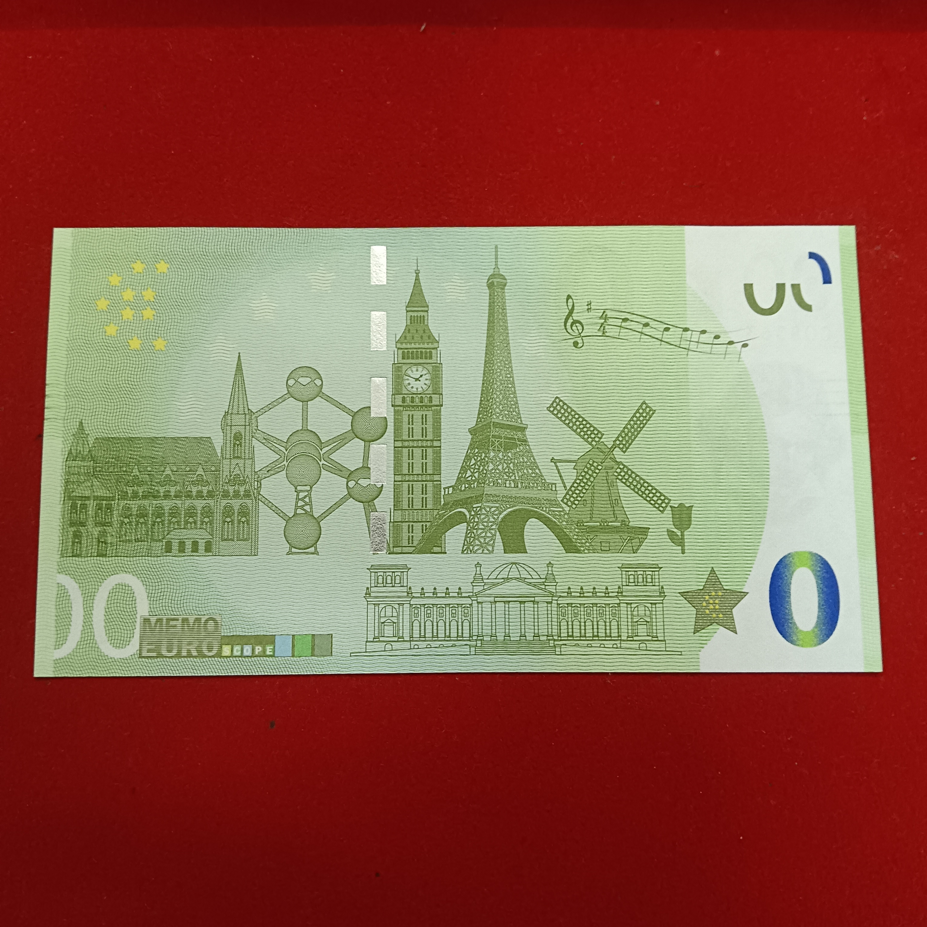 Uncirculated Note 0 Euro souvenir banknote featuring the Grüne Zoo Wuppertal in Germany Gem Unc Condition Unquie And Rare