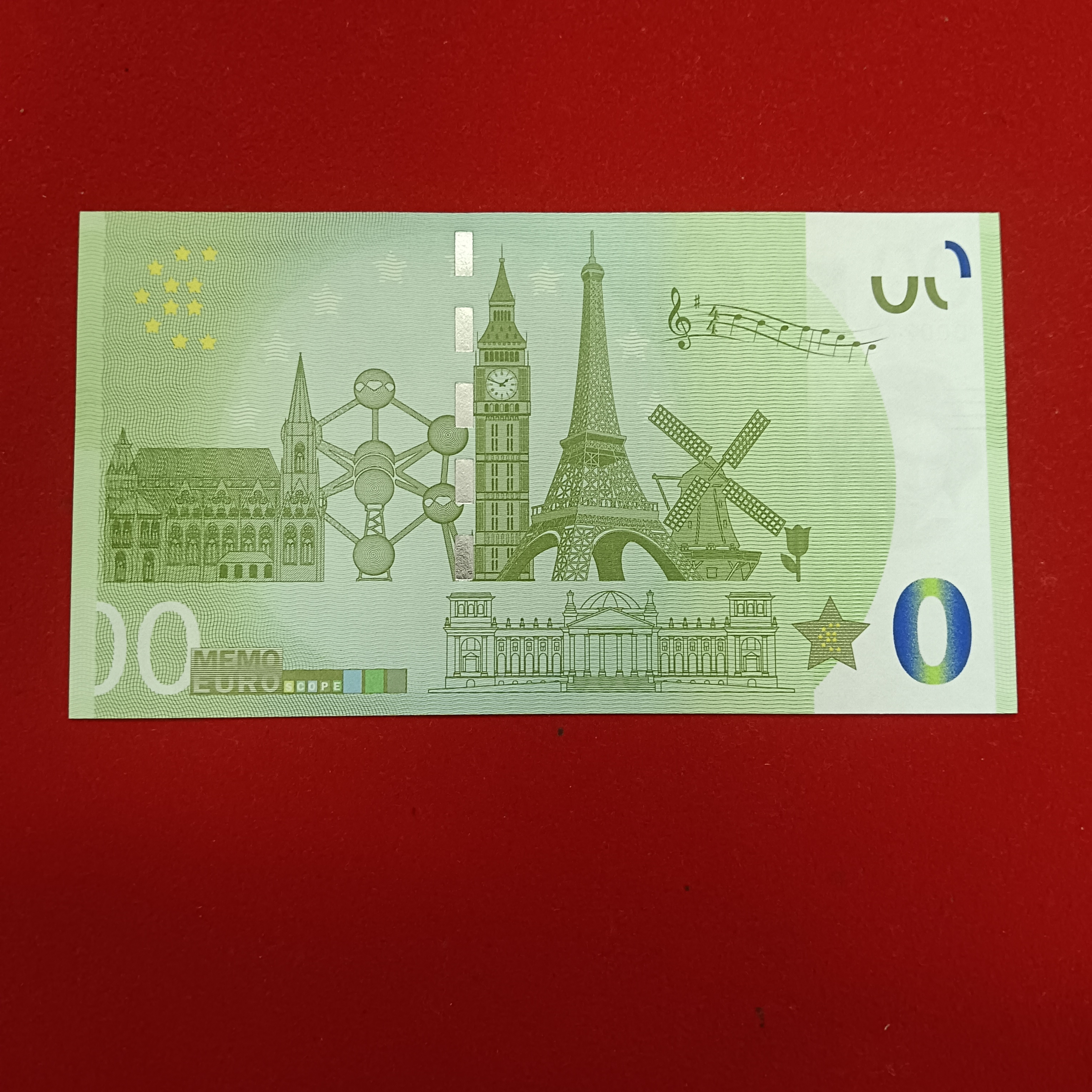 0 Memo Euro souvenir banknote featuring illustrations of zoo animals and the text "Zoo Osnabrück Gem Unc Condition Unquie And Rare