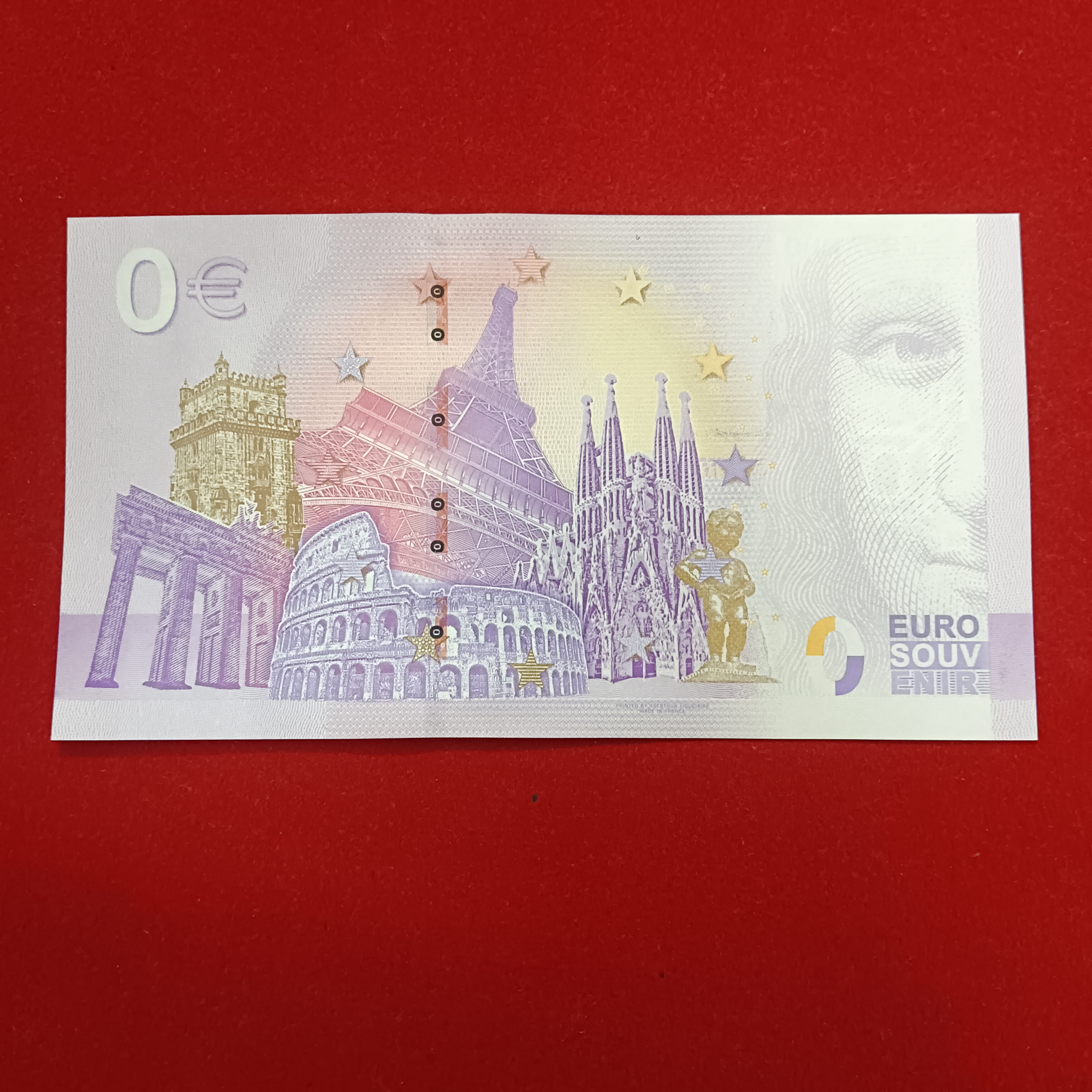 Rare 0 Euro souvenir banknote from Italy commemorating the 30th anniversary of the "Mercatino del Tempo Che Fu" in Roncadelle, Brescia (2023-1 edition)