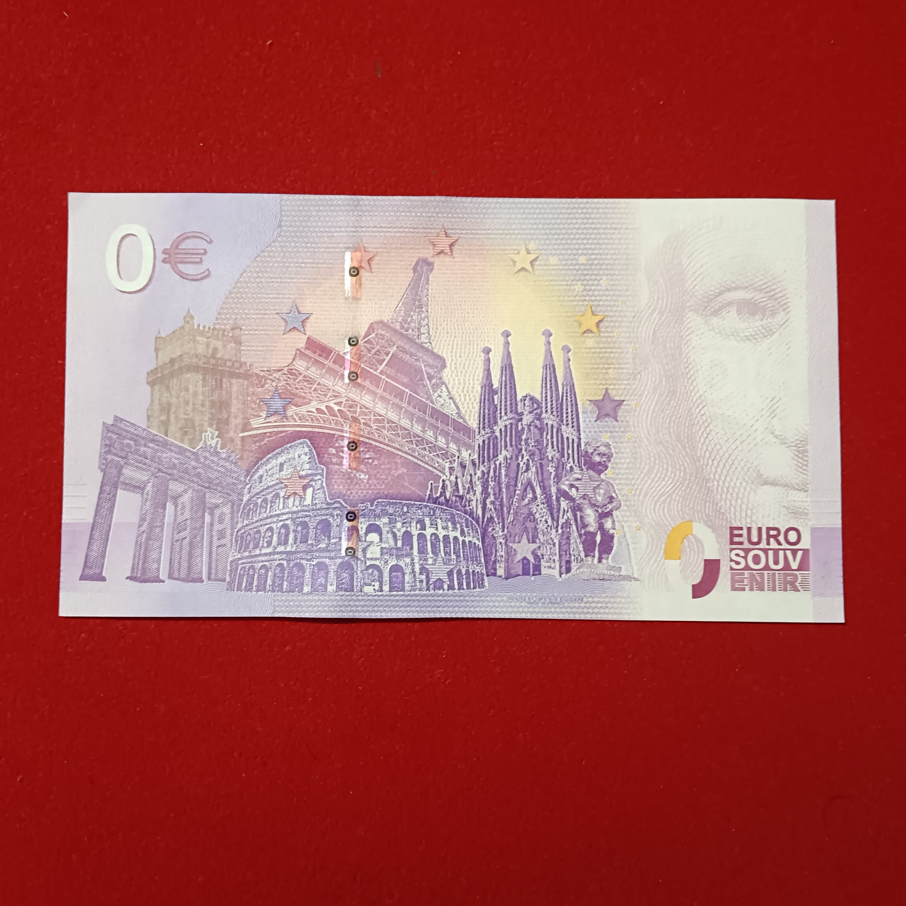 0 Euro souvenir banknote from Portugal issued in 2019 with a "Sardinhas" (Sardines) theme Unquie And Rare