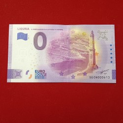 Rare Rare 0 Euro souvenir banknote featuring famous European landmarks and monuments