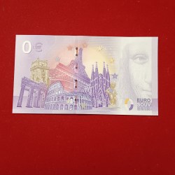 Alternative view of Rare Rare 0 Euro Souvenir Banknote featuring the ancient Turkic leader Mete Han, issued for Turkey in 2022