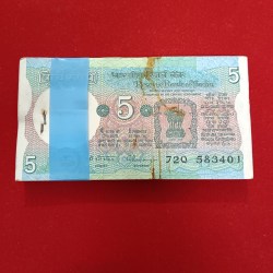 Five Rs Rare Tractor Full Serial Bundle Governor C Rangarajan Unc Condition Reserve Bank of India 583401