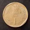 Republic India Denominaton 1₹ Hyderabad mint Metal copper nickel Same and similar piece available - Image 2