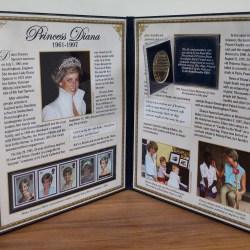 United Kingdom 5 Pounds 1999 - Elizabeth II Diana, Princess of Wales Commemorative issue Coin + Stamps + Certificate with Beautiful Book