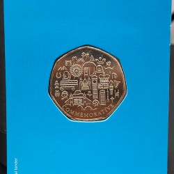 Alternative view of Great British Birds Blackbird In Shape of 50p By Westminster Commemorative Collector Edition Coin