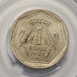 1 Rs 1983 Mumbai Mint Coin Rare