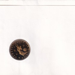 Alternative view of New Russian Currency 3 Rubles 1992 (First Day Cover) With Stamp