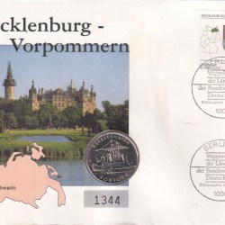 5 Mark GDR Mecklenburg-Western Pomerania Worbes 1988 (First Day Cover) With Stamp