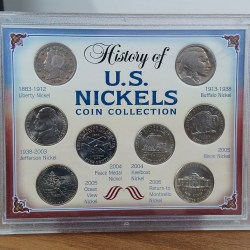 History of U.S. Nickels Coin Collections Certified Rare Commemorative (8 Coin Set)