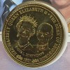1991 70TH & 65TH ROYAL BIRTHDAYS TURKS & CAICOS BUNC ONE CROWN COIN (First Day Cover) With Stamp - Image 3