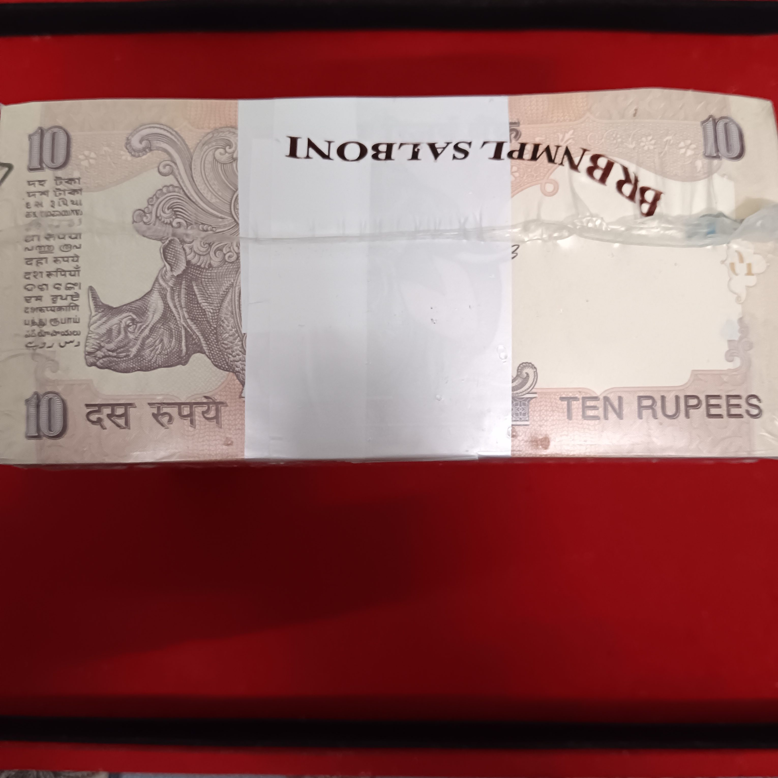 Ten Rs Old Rare Rim Full Bundle Governor D.Subaarao Gem Bunc Condition RBI Sealed Packed Year Republic of India - Image 7