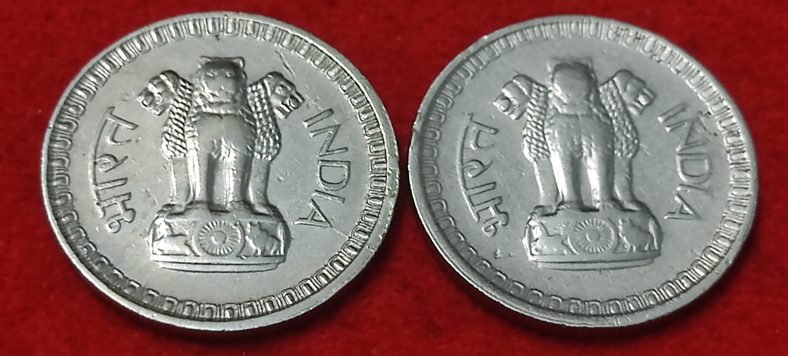 50 PAISE YEAR 1964 SINGAL MINT CALCUTTA SET OF 2 COIN PRICE - Image 2