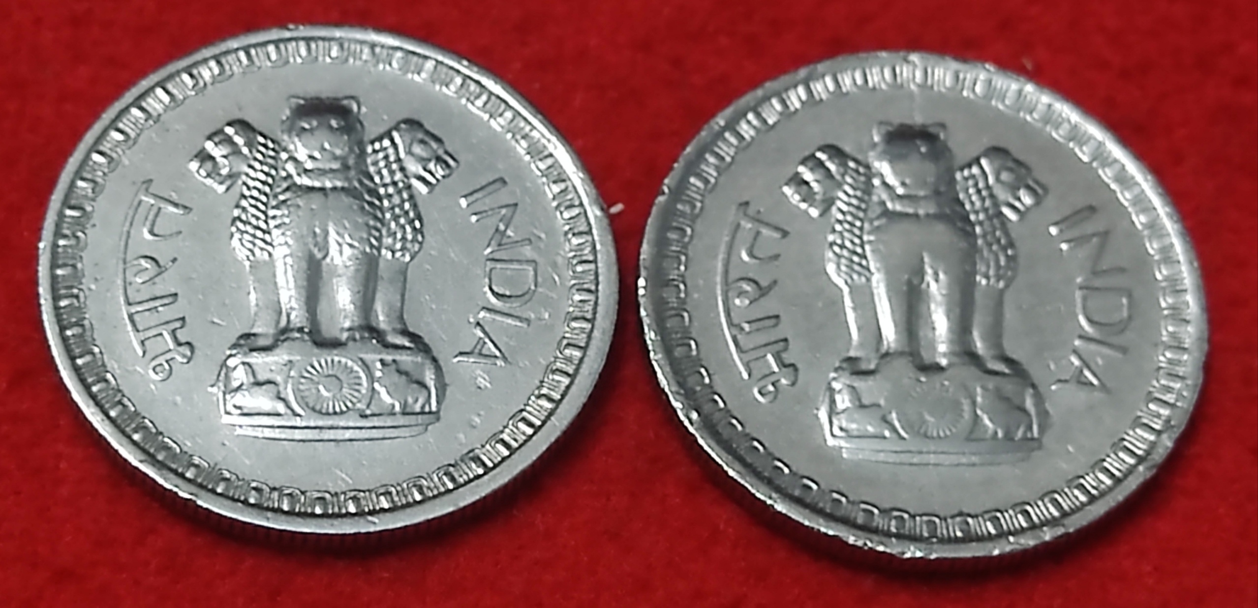 50 PAISE YEAR 1964 SINGAL MINT CALCUTTA SET OF 2 COIN PRICE - Image 2