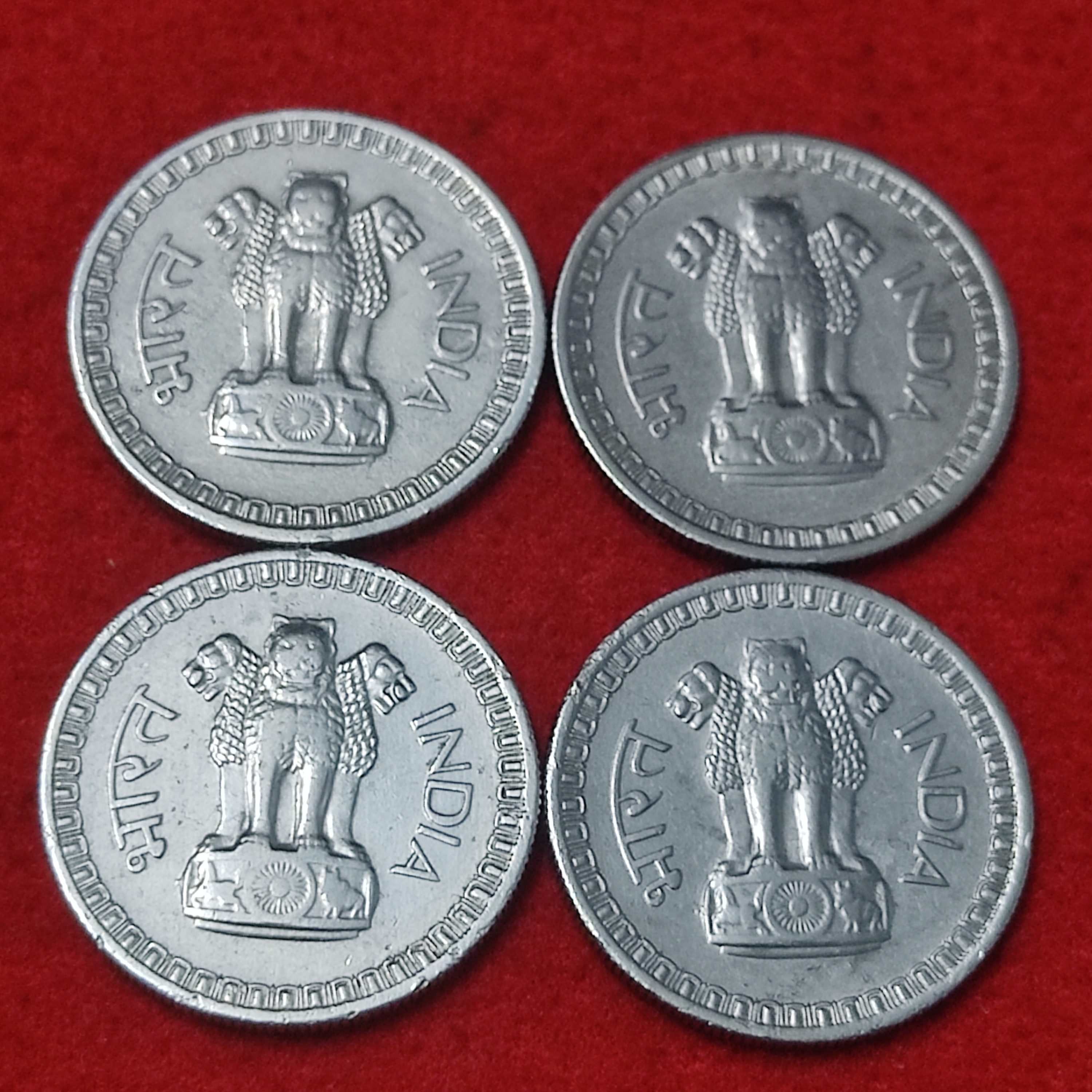 50 PAISE YEAR 1967 BOMBAY MINT SET OF 4 COIN PRICE - Image 2