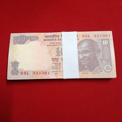 Ten Rs Old Mahatma Gandhi Ji Full Serial Bundle Governor Raghuram Rajan Year 2013 Republic of India 331301