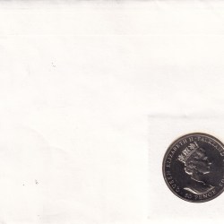 Alternative view of Falkland Islands 50 Pence 1992 - Elizabeth II 40th Anniversary - Reign of Queen Elizabeth II Rare Coin ( First Day Cover with Stamp )