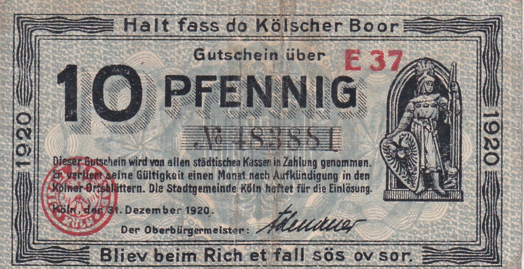 Germany, 10 Pfennigs Series Rare Note Lowest Price