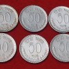 50 PAISE YEAR 1976 BOMBAY MINT LOT OF 6 COIN PRICE