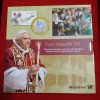 Ex Rare Deutsche Post Celebrating 80th Birthday of Pope Benedict XVI in 2007 Year featuring special Stamps and Commemorative Proof Coin Set Issued German Mint - Image 2