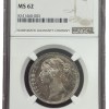British-India 1 Rupee 1840 (Victoria) (B&C) NGC MS62 Rare Silver Coin