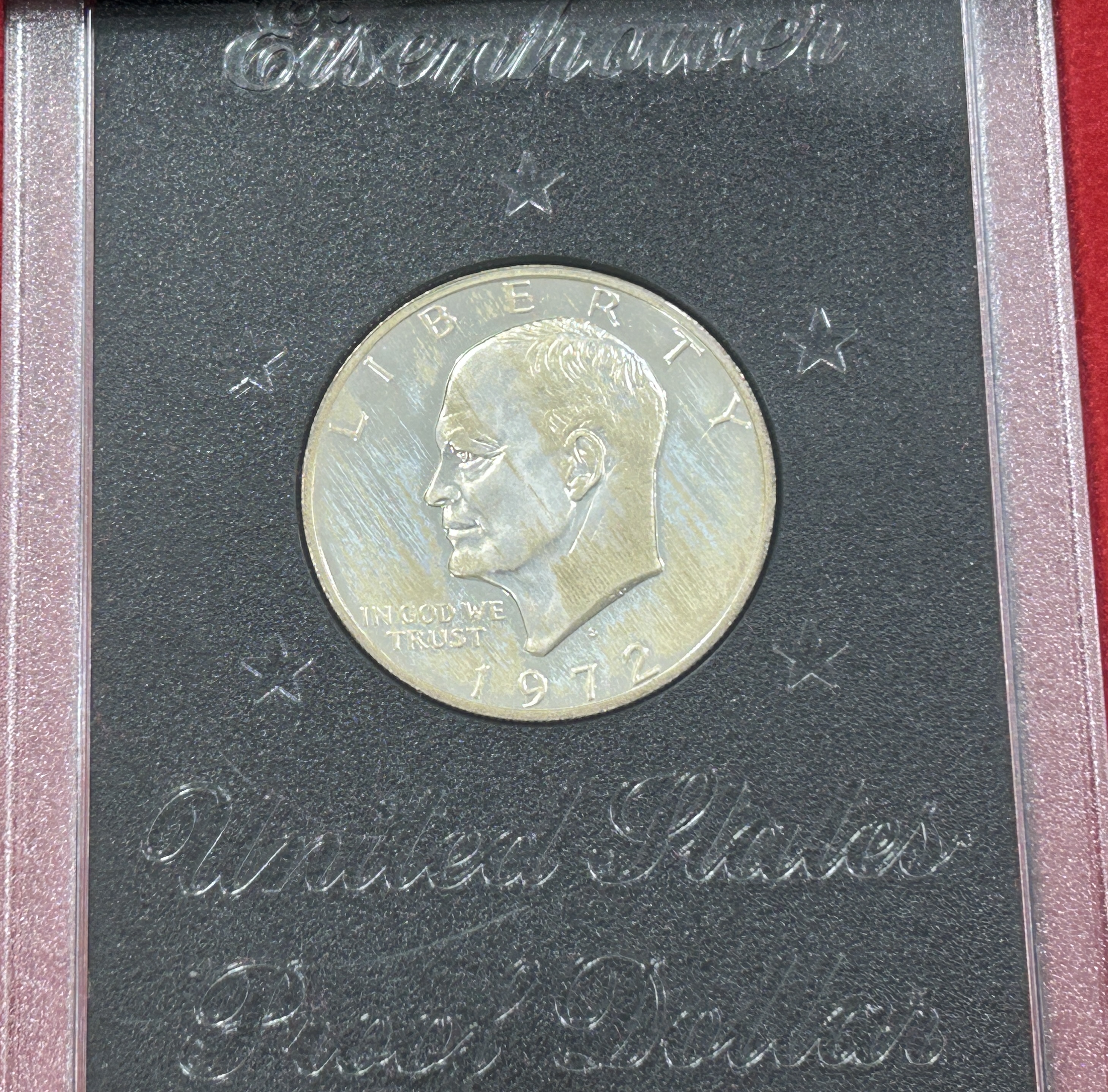 United States 1 Dollar 1972 (Eisenhower Dollar) Proof Silver Dollar Set