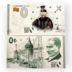 Europe 0 Hatira Sifir Lira Turkey Mehmed 19 Issue Limited and Collectibles Gem UNC Unique and Rare