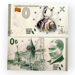 Europe 0 Hatira Sifir Lira Turkey Kanuni Sultan Suleyman 10 Issue Limited and Collectibles Gem UNC Unique and Rare