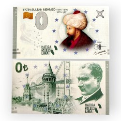 Europe 0 Hatira Sifir Lira Turkey Fatih Sultan Mehmed Sira 7 Issue Limited and Collectibles Gem UNC Unique and Rare