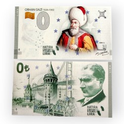 Europe 0 Hatira Sifir Lira Turkey Orhan Gazi 2 Issue Limited and Collectibles Gem UNC Unique and Rare