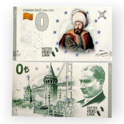 Europe 0 Hatira Sifir Lira Turkey Ozman Gazi 1 Issue Limited and Collectibles Gem UNC Unique and Rare