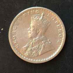 Alternative view of Silver British India King and emperor George v Denominaton 1/2₹ Same and similar piece available