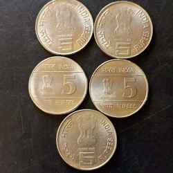 Alternative view of Republic India Denominaton 5₹ 5 different variety Same and similar set available