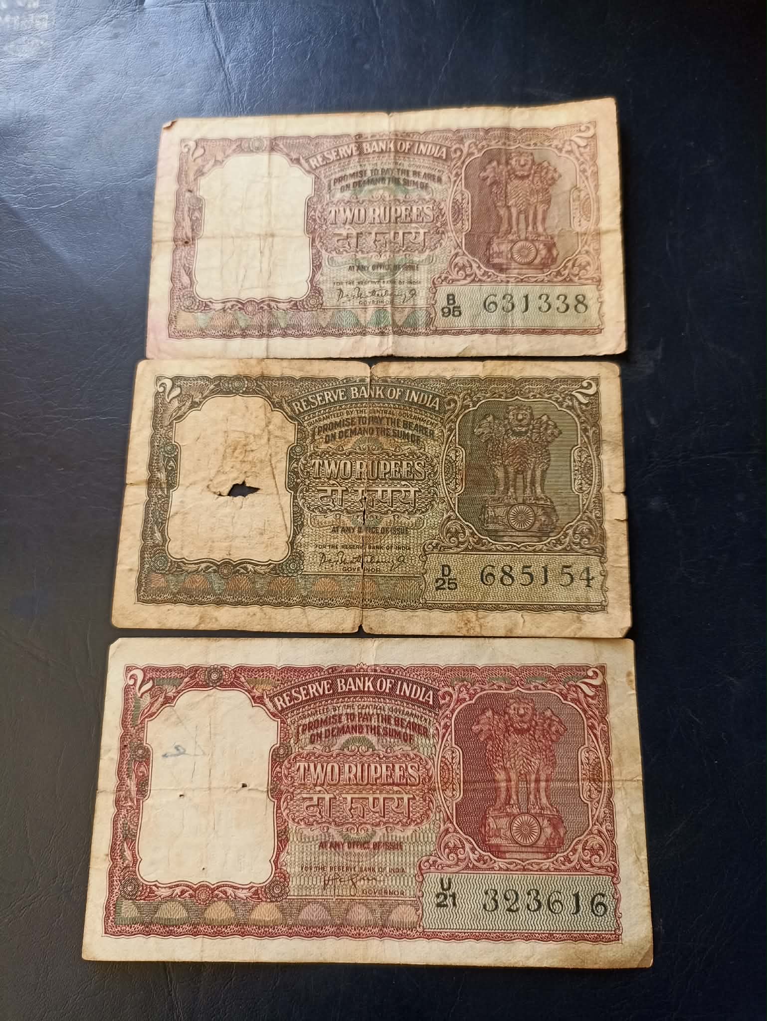 Reserve Bank of India Denominaton 2₹ Same and similar note available
