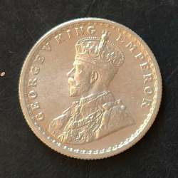 Alternative view of Silver British India King and emperor George v Denominaton 1/2₹ Year 1934 Same and similar piece available
