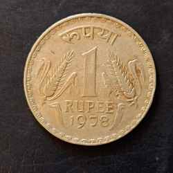 Republic India Denominaton 1 ₹ Metal copper nickel Year 1978 Same and similar piece available