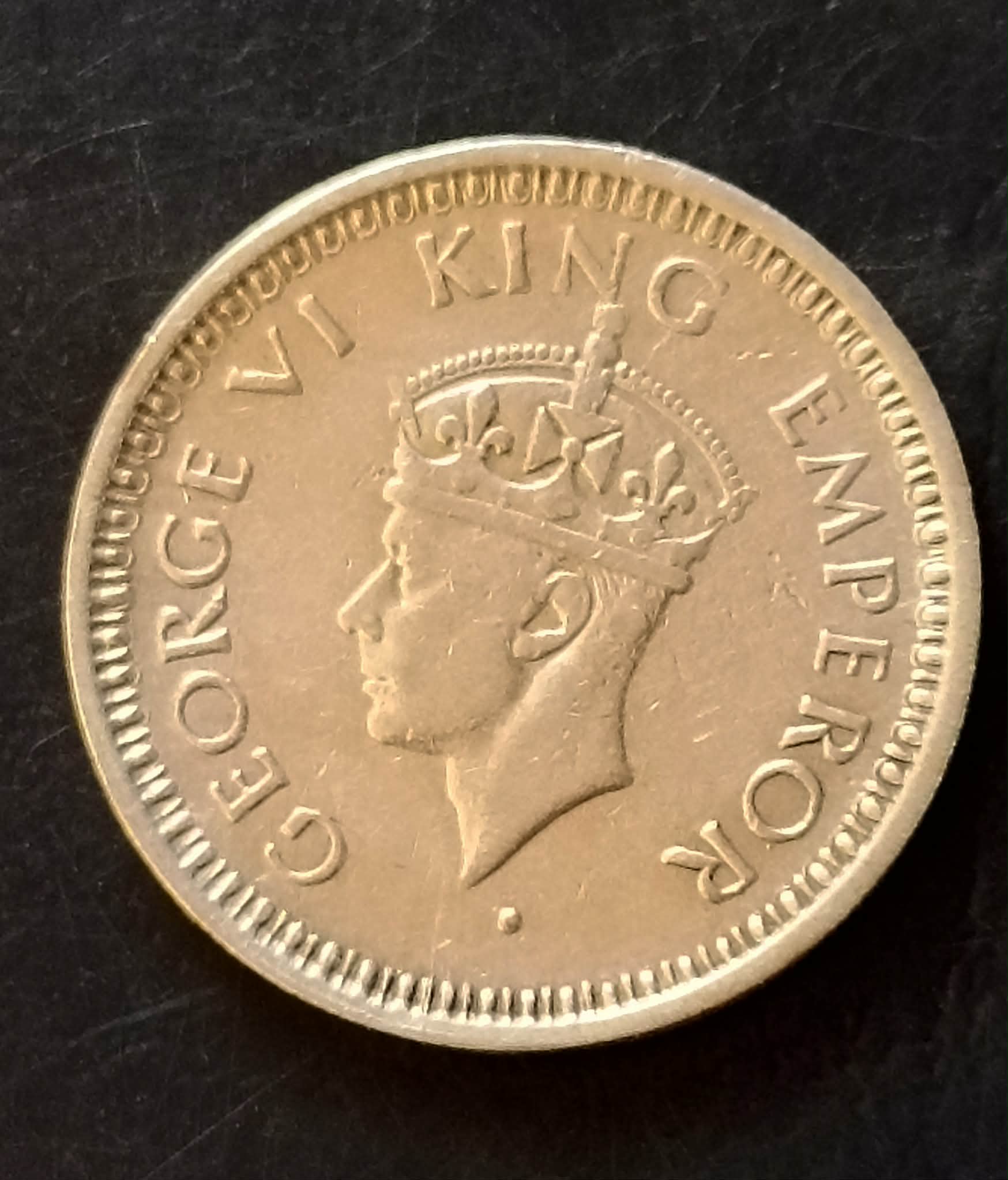 Silver British India King and emperor George vi Denominaton 1/4₹ Excellent condition Same and similar piece available