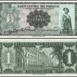 Paraguay 1 Guarani World Banknote L1952 P192 UNC Unique and Rare