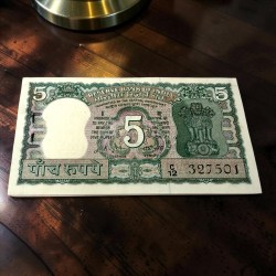 Rs 5 L K Jha Commemorative Gandhi Issue Serial Bundle Gem Brilliant Unc Unique and Rare